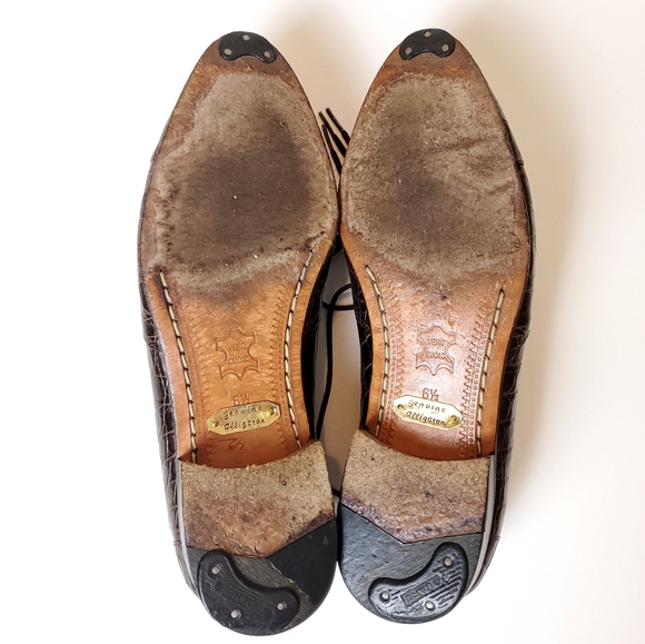Vintage Fratelli Genuine Alligator Oxfords - Picture 9 of 13